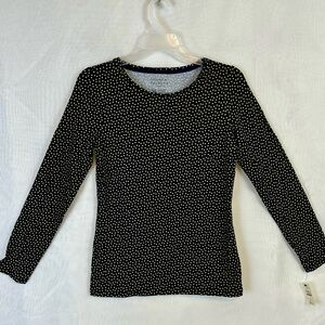 NWT Talbots Petites 3/4 Sleeve Dotted Tee / Small petite